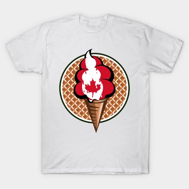 Canada flag ice cream T-Shirt by mailboxdisco